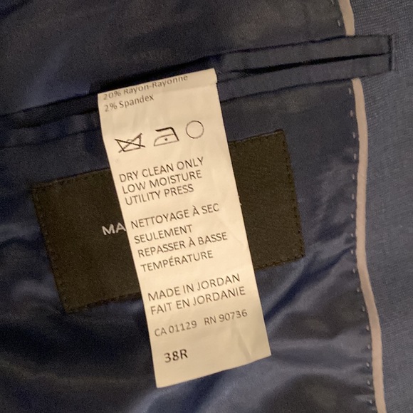 Marc New York suit jacket. Blue sharkskin. New with tags. - Picture 2 of 5